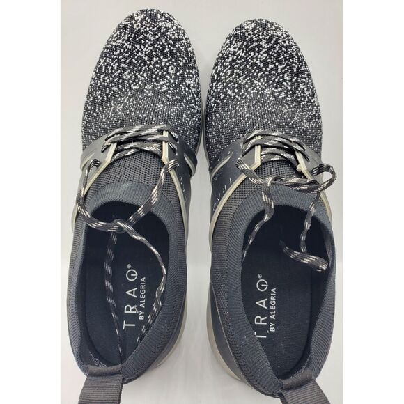 Alegria Womens Qool Stretch Knit Upper Lace Up Sneakers - Black Multi, 42M EUC - Picture 4 of 7